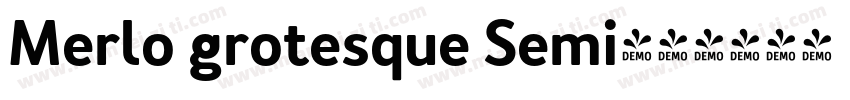 Merlo grotesque Semi字体转换